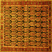 Square Persian Yellow Traditional Rug, tr254yw