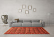 Machine Washable Persian Orange Traditional Area Rugs in a Living Room, wshtr254org