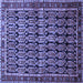 Square Persian Blue Traditional Rug, tr254blu