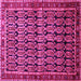 Square Persian Pink Traditional Rug, tr254pnk