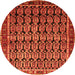 Square Persian Orange Traditional Rug, tr254org