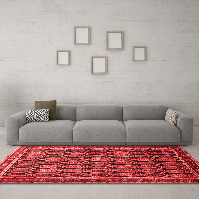 Traditional Red Washable Rugs