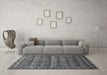 Machine Washable Persian Gray Traditional Rug in a Living Room,, wshtr254gry