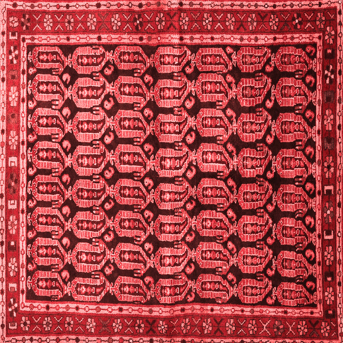 Machine Washable Persian Red Traditional Rug, wshtr254red