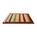 Sideview of Machine Washable Traditional Tomato Red Rug, wshtr255