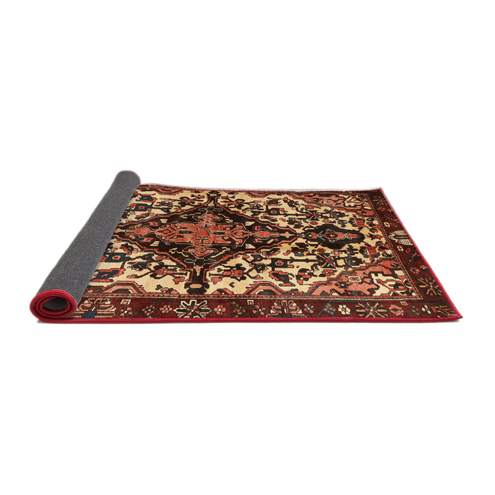 Sideview of Traditional Bronze Brown Persian Rug, tr2550