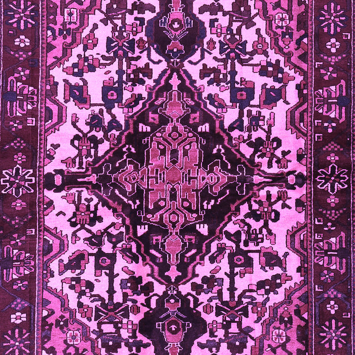 Machine Washable Persian Purple Traditional Area Rugs, wshtr2550pur
