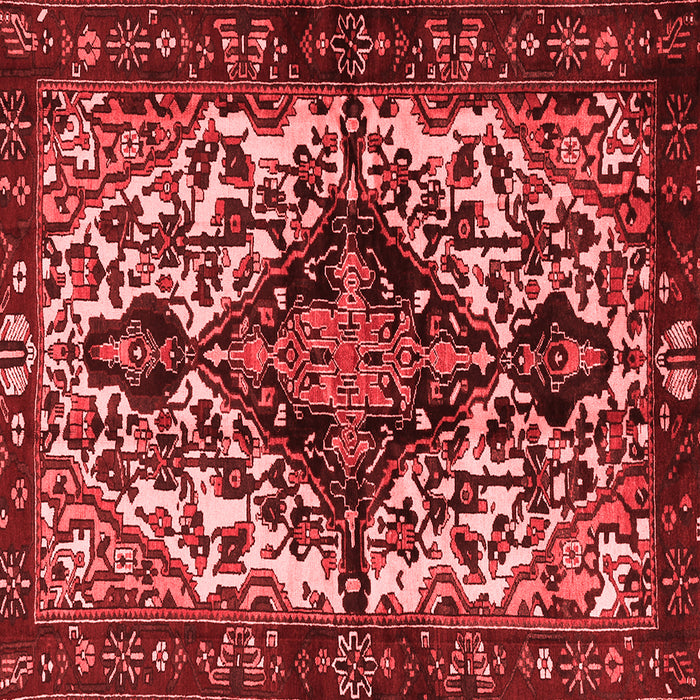 Machine Washable Persian Red Traditional Rug, wshtr2550red