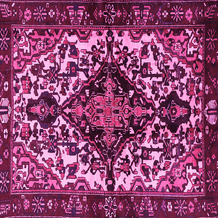 Square Persian Pink Traditional Rug, tr2550pnk