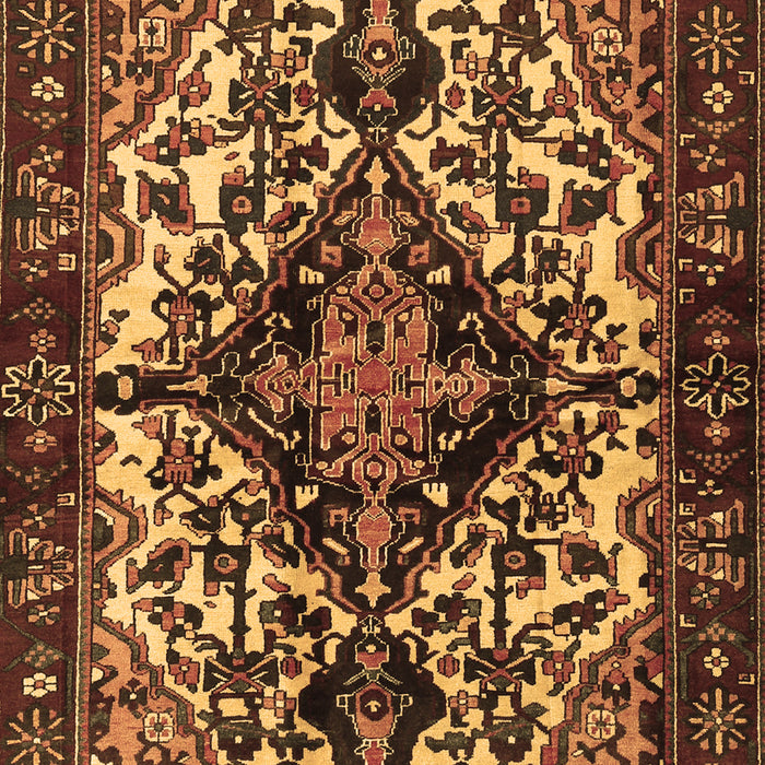 Machine Washable Persian Brown Traditional Rug, wshtr2550brn