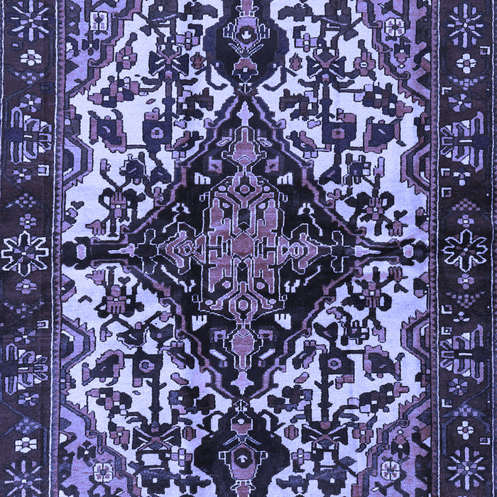 Machine Washable Persian Blue Traditional Rug, wshtr2550blu