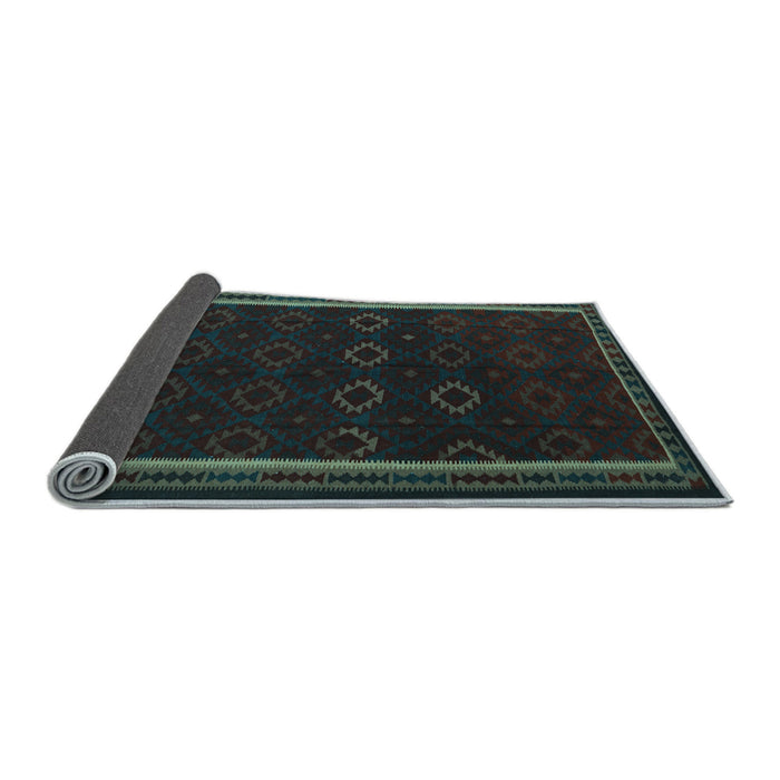Sideview of Persian Light Blue Traditional Rug, tr2551lblu