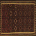 Square Machine Washable Persian Brown Traditional Rug, wshtr2551brn