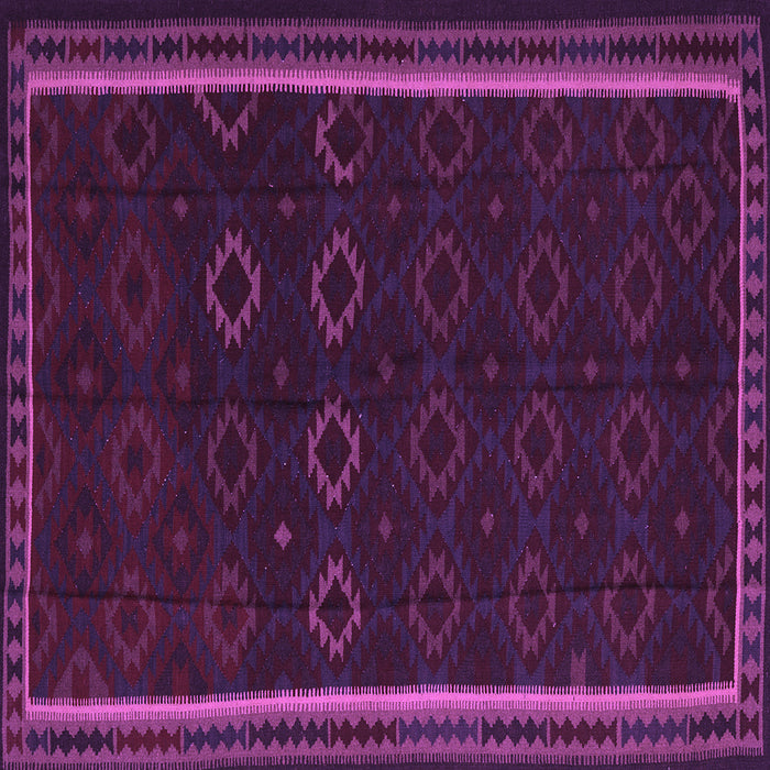 Square Machine Washable Persian Purple Traditional Area Rugs, wshtr2551pur