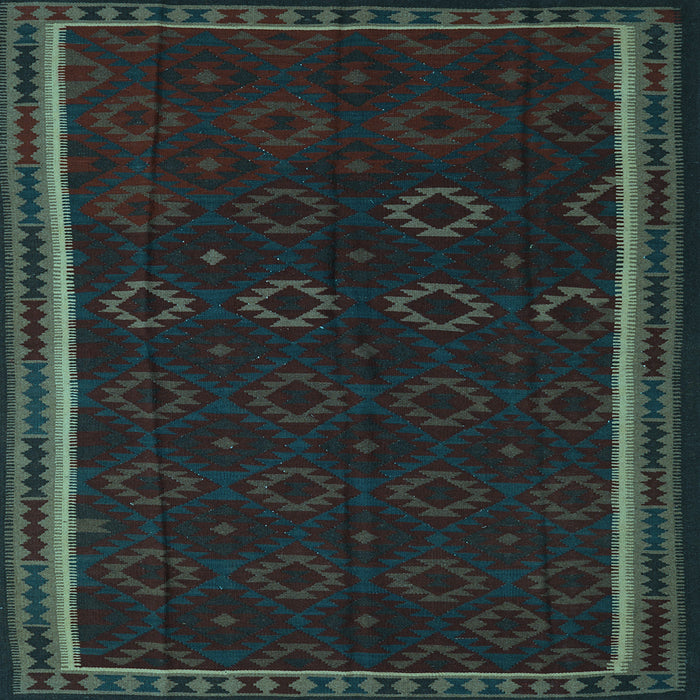 Square Persian Light Blue Traditional Rug, tr2551lblu