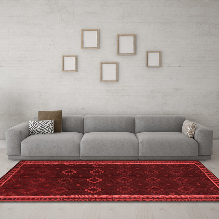 Traditional Red Washable Rugs