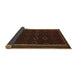 Sideview of Persian Brown Traditional Rug, tr2551brn