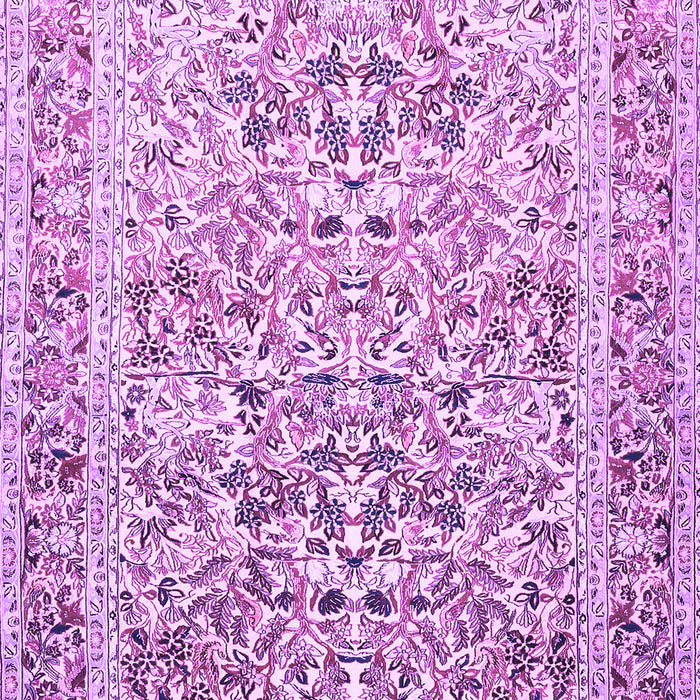 Machine Washable Persian Purple Traditional Area Rugs, wshtr2552pur