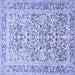 Square Persian Blue Traditional Rug, tr2552blu