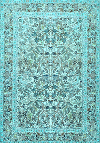 Persian Light Blue Traditional Rug, tr2552lblu