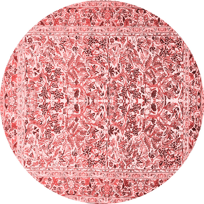 Machine Washable Persian Red Traditional Rug, wshtr2552red