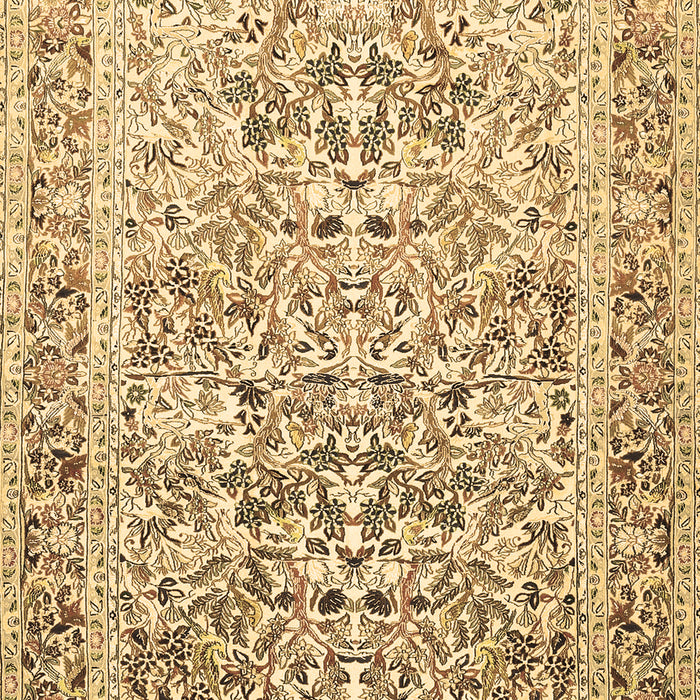 Machine Washable Persian Brown Traditional Rug, wshtr2552brn