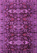 Machine Washable Persian Purple Traditional Area Rugs, wshtr2553pur