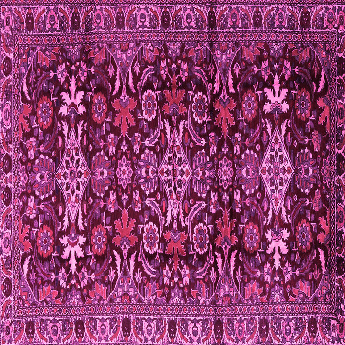 Square Persian Pink Traditional Rug, tr2553pnk
