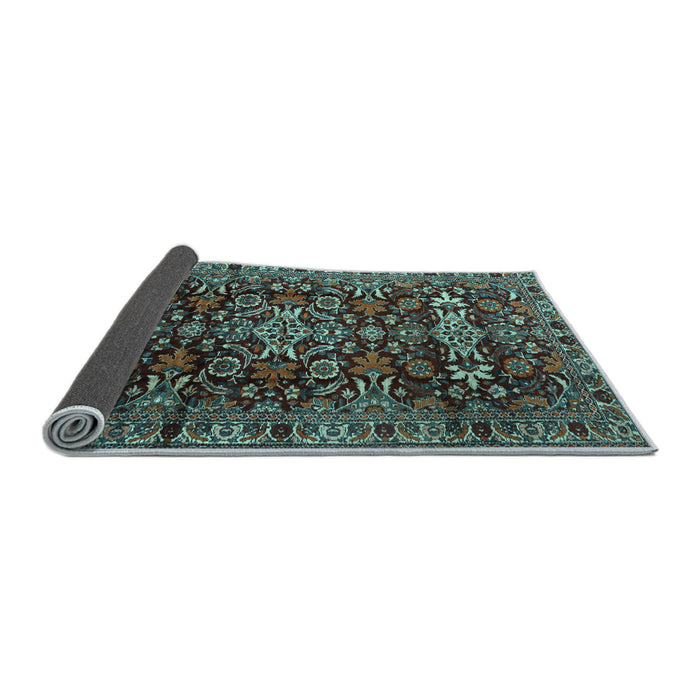 Sideview of Persian Light Blue Traditional Rug, tr2553lblu