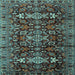 Square Persian Light Blue Traditional Rug, tr2553lblu