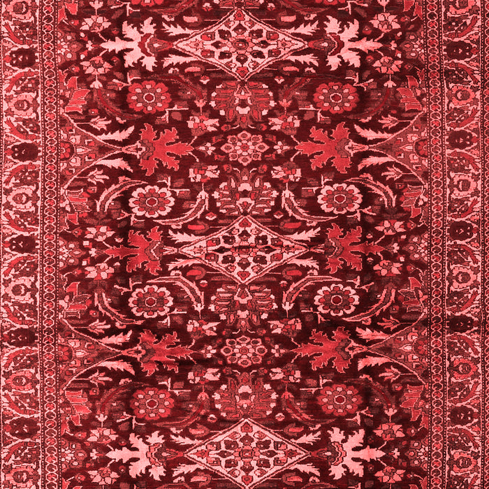 Machine Washable Persian Red Traditional Rug, wshtr2553red