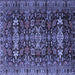 Square Persian Blue Traditional Rug, tr2553blu