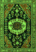 Medallion Green Traditional Rug, tr2554grn