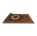 Sideview of Medallion Brown Traditional Rug, tr2554brn