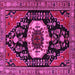 Square Medallion Pink Traditional Rug, tr2554pnk