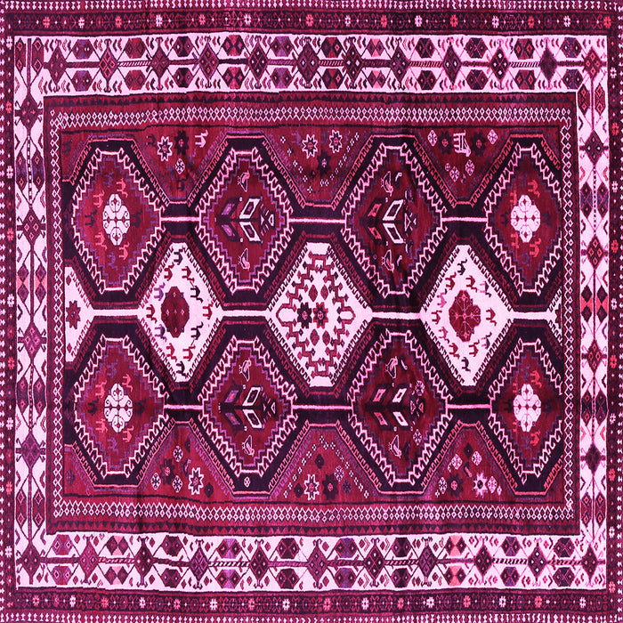 Square Persian Pink Traditional Rug, tr2555pnk