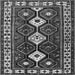 Round Machine Washable Persian Gray Traditional Rug, wshtr2555gry