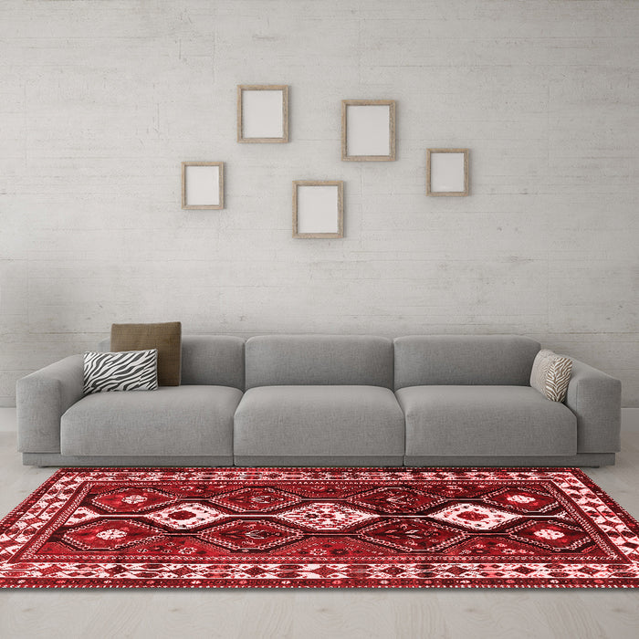 Traditional Red Washable Rugs