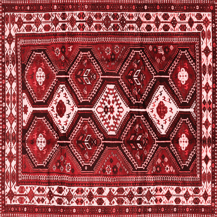 Machine Washable Persian Red Traditional Rug, wshtr2555red