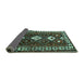 Sideview of Persian Turquoise Traditional Rug, tr2555turq