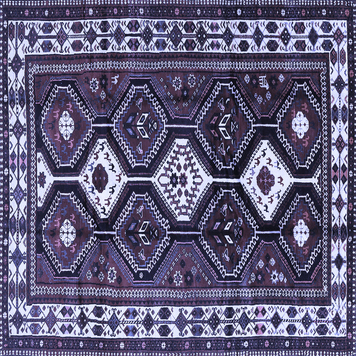 Square Persian Blue Traditional Rug, tr2555blu