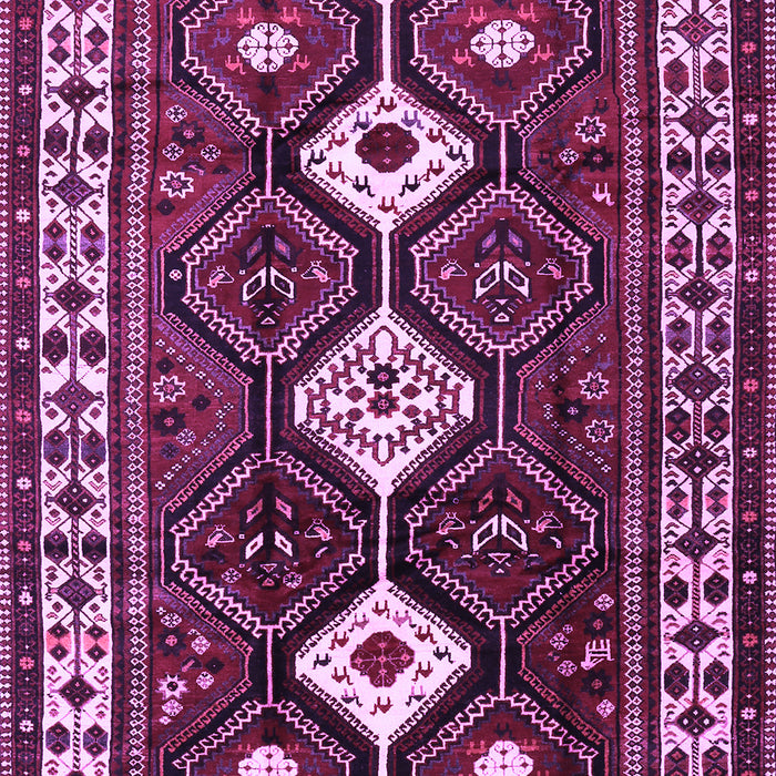 Machine Washable Persian Purple Traditional Area Rugs, wshtr2555pur