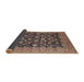 Sideview of Traditional Bakers Brown Persian Rug, tr2556