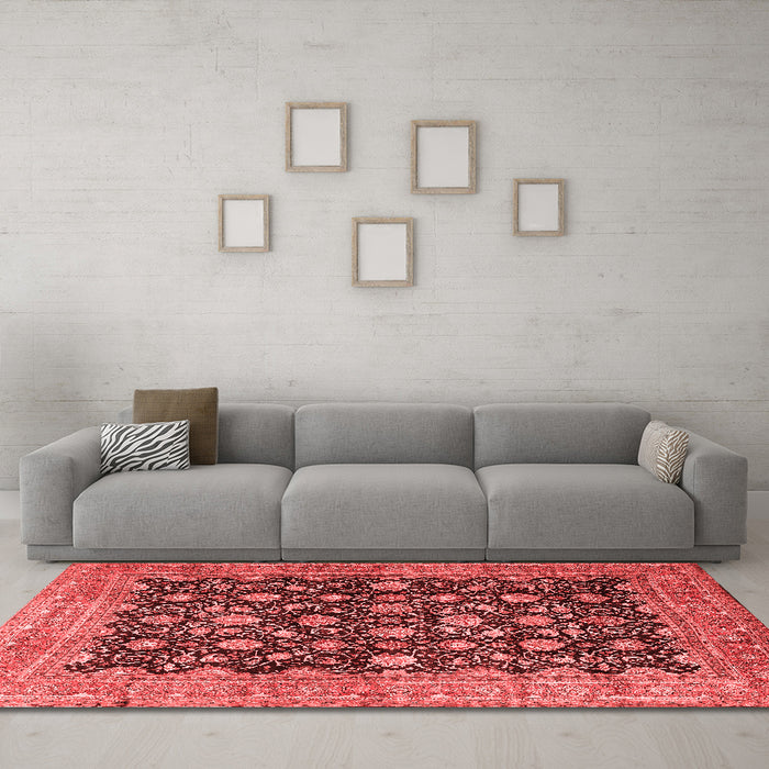 Traditional Red Washable Rugs