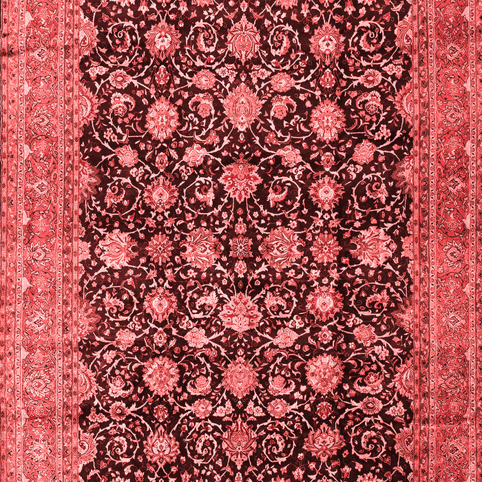 Machine Washable Persian Red Traditional Rug, wshtr2556red