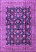 Machine Washable Persian Purple Traditional Area Rugs, wshtr2556pur