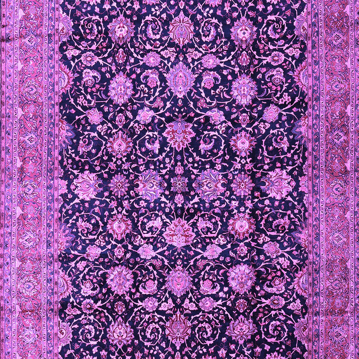Machine Washable Persian Purple Traditional Area Rugs, wshtr2556pur