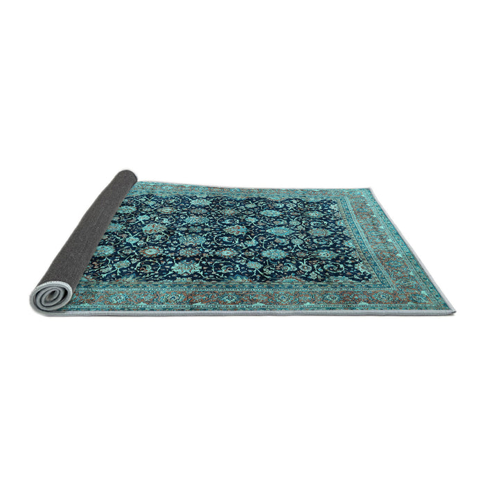 Sideview of Persian Light Blue Traditional Rug, tr2556lblu