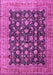 Machine Washable Persian Pink Traditional Rug, wshtr2556pnk