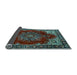 Sideview of Medallion Light Blue Traditional Rug, tr2557lblu